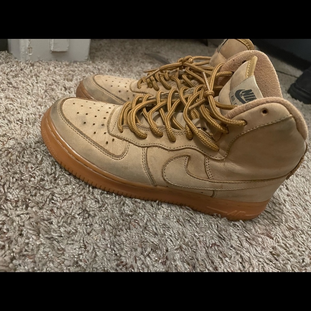 High top Wheat Air Force 1